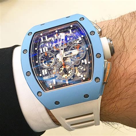 richard mille white and blue|Richard Mille price list.